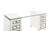 ACME Noralie Clear Glass, Mirrored & Faux Diamonds Writing Desk Model 93124
