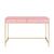 ACME Ottey Pink High Gloss & Gold Finish Writing Desk Model 93545