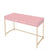 ACME Ottey Pink High Gloss & Gold Finish Writing Desk Model 93545