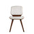 ACME Nemesia White PU & Walnut Accent Chair Model 96098