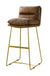 ACME Alsey Saddle Brown Top Grain Leather Bar Chair Model 96401