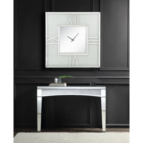 ACME Noralie Mirrored & Faux Diamonds Wall Clock Model 97730