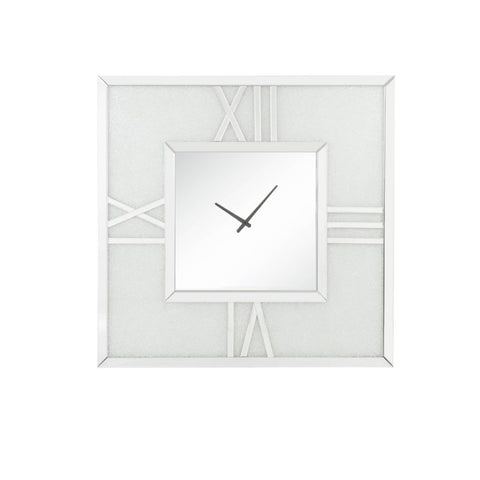 ACME Noralie Mirrored & Faux Diamonds Wall Clock Model 97730