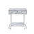 ACME Wither White Printed Faux Marble & Chrome Finish Accent Table Model 97868