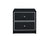 ACME Jabir Black w/Silver Trim Accent Table Model 97966