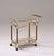 ACME Helmut Gold Plated & Clear Glass - Tempered Serving Cart Model 98002