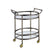 ACME Lakelyn Brushed Bronze & Clear Glass Serving Cart Model 98190