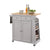 ACME Tullarick Natural & Gray Kitchen Cart Model 98310