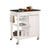 ACME Ottawa Black & White Kitchen Cart Model 98320