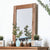 Furniture Of America Lea Mahogany Rustic Mirror Model AM7000M