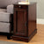 Furniture Of America Lilith Cherry Transitional Side Table With Usb Model CM-AC171CH