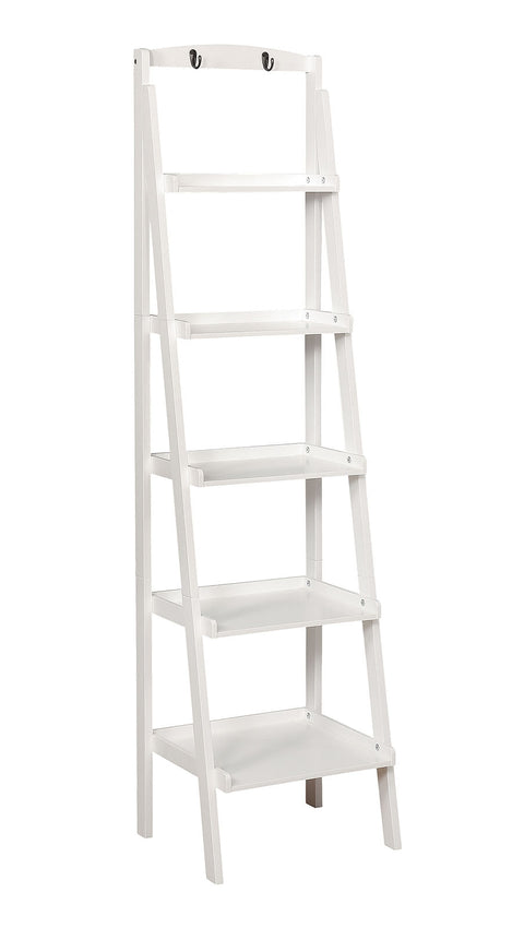Furniture Of America Theron White Transitional Ladder Shelf Model CM-AC808WH