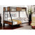 Furniture Of America Clapton Black Industrial Twin Full Bunk Bed Model CM-BK029TF