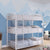 Furniture Of America Opal White Contemporary Twin Triple Decker Bed Model CM-BK937WH