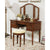 Furniture Of America Natalia Brown Cherry Transitional Vanity With Stool Model CM-DK5232
