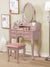 Furniture Of America Harriet Rose Gold Traditional Vanity With Stool Model CM-DK6845RG