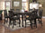 Furniture Of America Petersburg Dark Gray Traditional Counter Height Table Model CM3185DG-PT