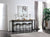 Furniture Of America Mullins Rustick Oak/Black Industrial 4-Piece Counter Height Table Set Model CM3392PT-4PK