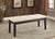 Furniture Of America Dodson Black/Beige Transitional Bench Model CM3466BN