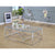 Furniture Of America Pamplona Chrome Contemporary 3-Piece Table Set (1C + 2E), Chrome Model CM4017CRM-3PK