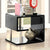 Furniture Of America Ninove Black/Chrome Contemporary End Table Model CM4057BK-E