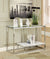 Furniture Of America Vendi White/Chrome Contemporary Sofa Table Model CM4231WH-S