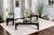 Furniture Of America Bay Square Black Contemporary 3-Piece Coffee Table Set Model CM4329-3PK