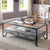 Furniture Of America Ponderay Gray/Black Industrial Coffee Table Model CM4348C