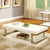 Furniture Of America Meda White/Chrome Contemporary Coffee Table, White Model CM4486C