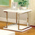 Furniture Of America Meda White/Chrome Contemporary End Table, White Model CM4486E
