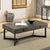 Furniture Of America Veblen Dark Oak/Espresso Industrial Coffee Table Model CM4498C
