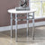Furniture Of America Mariah White/Chrome Contemporary Round End Table Model CM4797E