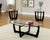 Furniture Of America Dafni Black Contemporary 3-Piece Table Set (1C + 2E), Black Model CM4848-3PK