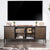 Furniture Of America Broadland Medium Weathered Oak Industrial 72" Tv Stand Model CM5822-TV-72