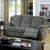 Furniture Of America Millville Gray Transitional Sofa With 2 Recliners Model CM6173GY-SF