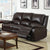 Furniture Of America Oxford Rustic Dark Brown Transitional Motion Sofa Model CM6555-S