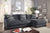 Furniture Of America Kaylee Gray Contemporary L-Shaped Sectional, Right Chaise Model CM6587-SECT-L-R
