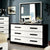 Furniture Of America Rutger White/Black Contemporary Dresser Model CM7292D