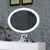 Furniture Of America Lennart White Mid-Century Modern Oval Mirror Model CM7386WH-MO