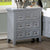 Furniture Of America Castlile Gray Transitional Night Stand With Usb, Gray Model CM7413GY-N