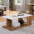 Furniture Of America Majken White/Natural Tone Contemporary Coffee Table Model FOA4496C