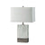 Furniture Of America Faith White/Silver Contemporary 20"H White Marble Steel Table Lamp Model L731197-SV