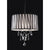 Furniture Of America Arya Black/Chrome Glam Ceiling Lamp, Hanging Crystal Model L95123H