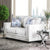 Furniture Of America Ilse Off-White/Blue Contemporary Loveseat Model SM2675-LV