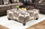 Furniture Of America Bonaventura Brown/Pattern Transitional Ottoman Model SM5142BR-OT