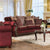 Furniture Of America Tabitha Wine/Gold Traditional Sofa, Wine Model SM6110-SF