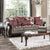 Furniture Of America Whitland Light Gray/Red Traditional Sofa Model SM6219-SF