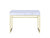 ACME Coleen  White & Brass Finish Vanity Desk Model AC00891
