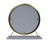ACME Adao Faux Fur, Mirror, White & Brass Finish Vanity Mirror Model AC00932