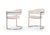 Modrest Allie Contemporary White Leatherette Dining Chair